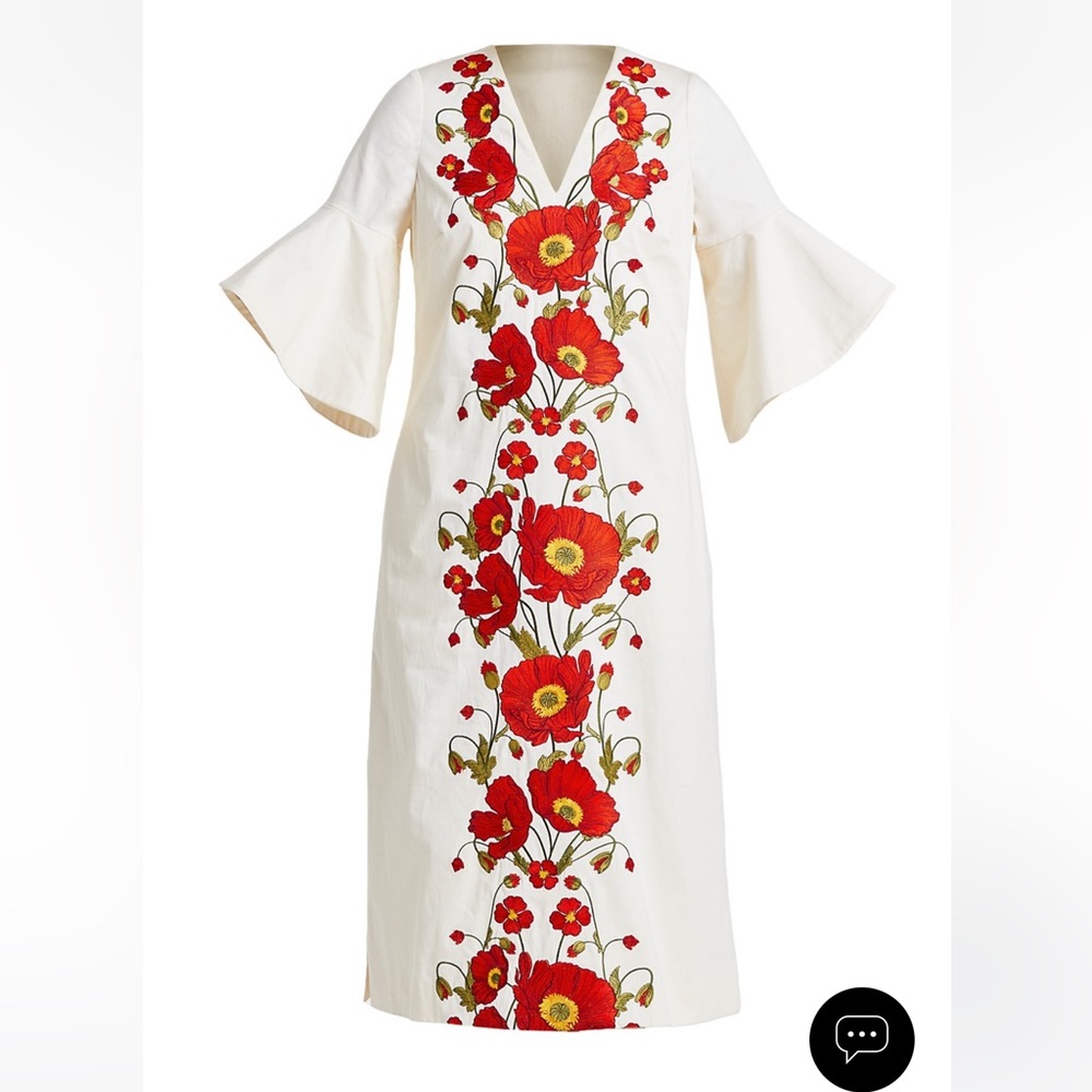Mestiza New York
Pomodoro Embroidered Caftan Dress